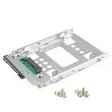 DSLRKIT 2.5 inches SSD to 3.5 inches SATA Hard Disk Drive HDD Adapter Caddy Tray CAGE Hot Swap Plug