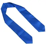 PRETYZOOM Abschluss Stola Blau 77CM Satin Schärpe Chor Stola Unisex Bachelor Universität Master 2021 Absolventen Abschlussfeier Akademischer Graduierung Zubehör