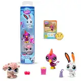 Littlest Pet Shop Bandai Park Pets BF00598 Set mit 3 Haustieren, Zubehör, Sammelkarte und virtuellem Code, Generation 7, Haustiere #99, 100, 101, Kinder ab 4 Jahren +