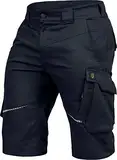 Leib Wächter Flex-Line Herren Arbeitsshort Marine/schwarz flexibel mit Spandex (48)