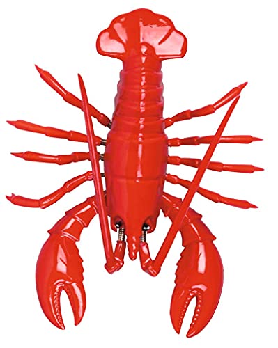 Moses Wackelmagnet Hummer | Deko Magnet für die Küche, Metall, Rot, 12.5 x 9 x 3.5 cm