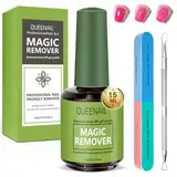 1 Stücke 15 ml Nagellackentferner,Gelnägel Shellac Entferner Remover, Gel Nail Remover Nägel, Nagelhautschieber und Nagellackschaber, Sicher und Schnell zu Entfernen Gel Nagellack in 3-5 Mins