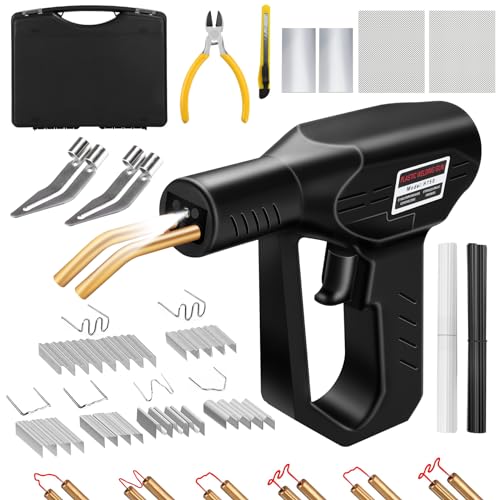 Kunststoff Schweißgerät - 150W Plastikschweissgerät Kunststoff Reparaturset 821PCS, Kunstoffschweißgerät, Plastik Schweißen, Kunststoffschweißen, Schweißer für Auto-Stoßstange/Autoteile/Kajak/Kanu