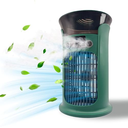 Tragbarer Klimaanlagen Ventilator, USB-betriebener Luftkühler, Luftbefeuchter, persönlicher Mini-Luftkühler, ultra-leiser Kühlventilator für Familie, Reisen, Büro