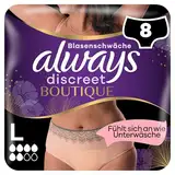 Always Discreet Boutique Inkontinenz-Höschen Plus Rosé, Für Frauen, L, 8 Höschen, Fühlt Sich An Wie Unterwäsche, Super Saugfähig, Das Design Schmiegt Sich Ihrem Körper An Für Eine Angenehme Passform