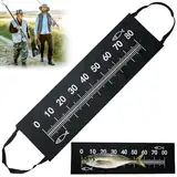 Coffee Life Plus®abhakmatte,Angeln Raubfisch Abhakmatte,Fishing Fisch-Maßband zum Angeln,Faltbare Karpfenmatte,30x100cm Fishing Abhakmatte,mit Maßband de Angelzubehör (B)