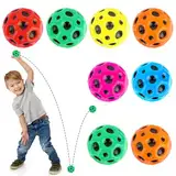 NVIYAM 8 Stück Ball, Moon Ball Hohe Springender, 7cm Spaceball Leicht zu greifen und zu fangen, Galaxy Ball EIN Knallendes Geräusch, Lava Springball Toy