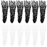 AYNEFY 6PCS / Set Snooker-Netztasche, Lange Lebensdauer Billardtisch f¨¹r Mesh-Tasche 6Pcs Billardkugel Straight Drop Baumwolle Snooker-Netze Pool-Zubeh?r(Schwarz)