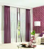 Meterware Gardine Magnolia Bestickt Fb.04 Weiß, 300 cm hoch Maßkonfektion
