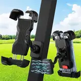 MoKo Golf Trolley Magnetisch Handyhalter, 360° Drehbare Handy Halterung Kompatibel mit EZGO/Club Car/Yamaha, Ultrastark Magnet Golfwagen Handyhalter für iPhone, Galaxy & andere Handys bis zu 6,7"