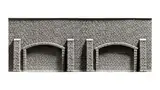 NOCH® Arkadenmauer, realistische Modellbau Mauer, 33,4 x 12,5 cm für die Spurweite H0, perfekt für Stadt und Land