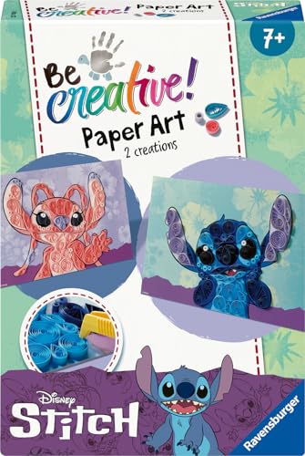 Ravensburger BeCreative Paper Art Quilling Stitch - Bastelset für Kinder ab 6 Jahren, Papierstreifen-Wickeln und Quilling für Mädchen und Jungen - 23750