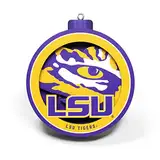 YouTheFan NCAA LSU Tigers 3D Logo Serie Ornament