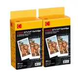 KODAK 60er Packung, Fotopapier, 54x86 mm, Patronen, All-in-One Papier- und Farbbandpatronen-Nachfüllung - Kompatibel mit Mini 2 und Mini Shot 2 Serie