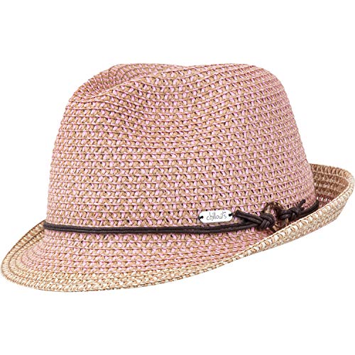 CHILLOUTS Verstellbarer Sommerhut - Trilby Rimini Hat - Damen rosa S-M