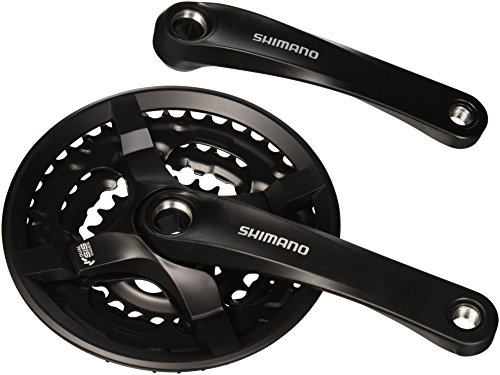 Shimano FC-TY501 Vierkant 6/7/8-fach Kurbelgarnitur, schwarz, 175 mm