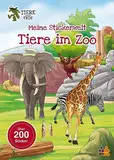 Tiere unserer Erde. Meine Stickerwelt. Tiere im Zoo