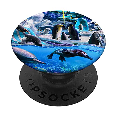 Pinguin-Wasser-Spaßpark, Kaiserpinguine des Arktischen PopSockets mit austauschbarem PopGrip