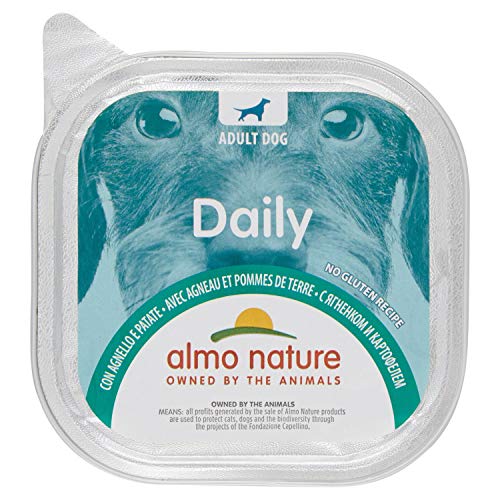 almo nature Daily Nassfutter für Hunde mit Lamm und Kartoffeln, Ohne Gluten 9er Pack (9x300 g)