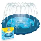 Super Splash® | Kinder Wasserspielgeräte | Pool mit Wasserdüsen | Kinder-Teppichspielzeug für draußen | Einfache Installation | Automatische Bewässerung | Familien Spiele | OriginalCorner®