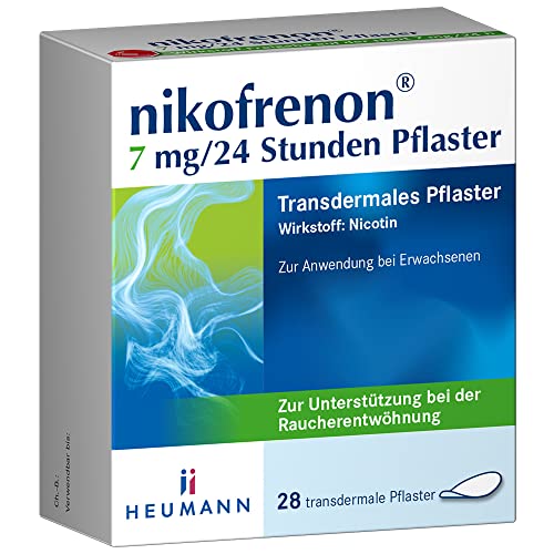 nikofrenon 7 mg/24 Stunden Pflaster: Nichtraucher werden mit nikofrenon - Nikotinpflaster, Wirkstoff Nikotin, 28 Stück