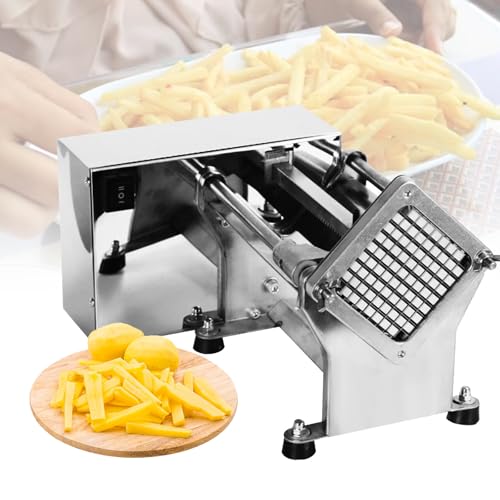 VNATWGOO Elektrischer Pommes-Frites-Schneider, Automatische Kartoffelschneidemaschine, FüR Die Gewerbliche Und Private KüChe