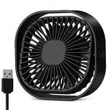 benpen USB Tischventilator Leise Klein,360° Mini Ventilator Grow,Small Table Fan Mit 3 Stufe,BüRo Ventilator,keiner USB Lüfter pflanzen ventilator Schreibtisch Schlafzimmer Zuhause im Freien PC