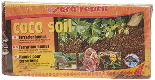 sera reptil coco soil - Terrarienhumus aus Kokos-Fasern für Feucht-Terrarien, 650 g (1er Pack)