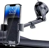 BIPOPIBO Handyhalterung Auto [Super Saugnapf] Handy Halterung Auto Universal Handyhalter Auto 360° Drehbar kfz Handyhalterung Armaturenbrett Handy Halter Auto für iPhone Android Smartphone
