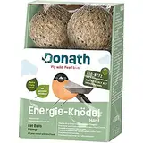 Donath Energie-Knödel Hanf im Bio-Netz - Meisenknödel im Bio-Netz - 100g je Knödel - Extraportion Hanfsamen - wertvolles Ganzjahres Wildvogelfutter - unsere Manufaktur in Süddeutschland - 6er Karton