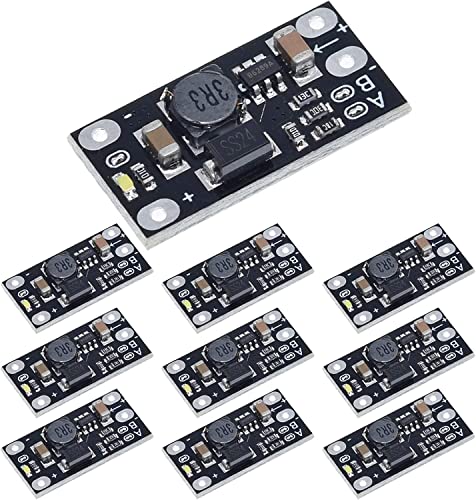 PENGLIN 10PCS Mini Boost Step Up Converter Board Modul 3,7V auf 5V 8V 9V 12V Boost-Board mit LED-Anzeige für elektronische DIY Spannungsmodul