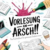 Vorlesung am Arsch – Das Fluchmalbuch für gestresste Student:innen: Psychohygiene zum Ausmalen. Perfektes Geschenk