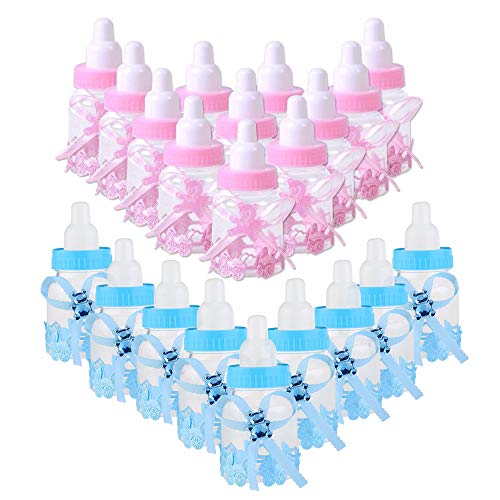 Snowtain 24 st¨¹ck Flaschen Geschenk Box Gastgeschenke Baby Geschenk Candy Flasche Schnuller Milchflasche,Baby Shower Geschenk Box,Baby Taufe Box