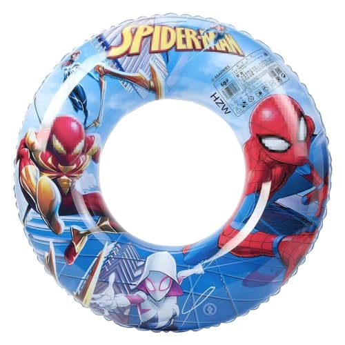 Oirigaga Schwimmring Kinder, Aufblasbarer Kleine Schwimmreifen für 3-6 Jahre Kleinkind, Cartoon Spidey Swimming Ring, Bunte Floating Wasserreifen, Pool Wasserring Spielzeug für Jungen und Mädchen