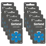 Gerland Hörgerätebatterien Evolution Typ 675 Blau - Zink-Luft Batterien für Hörgeräte - PR44 P675 ZL1-1,45 V - Made in Germany - 60 Stück im Sparpack