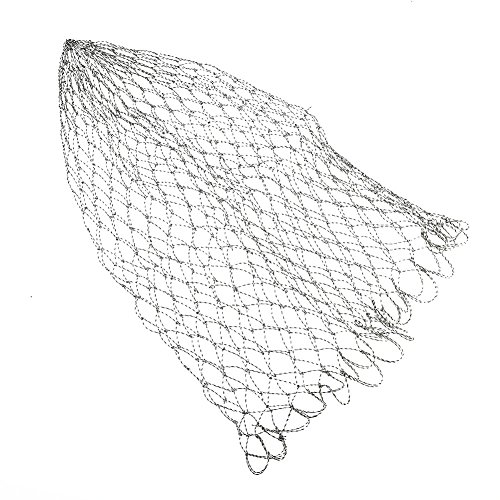 Wakects Tragbares Fischernetz, Generic Tragbare Fischerei Kescher,hochwertige Polyethylenfaser, Doppelfaden gewebt, Nicht leicht aufzuhängen oder den Fisch zu beschädigen(60 cm)