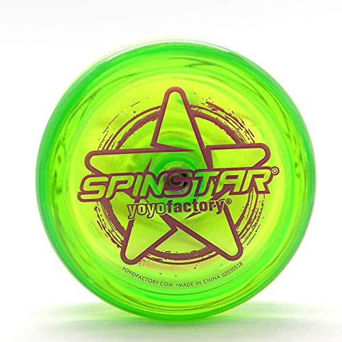 YoyoFactory SPINSTAR Yo-Yo - GRÜN (Ideal für Anfänger, Moderne Leistung YoYo, Schnur und Anleitung Enthalten)