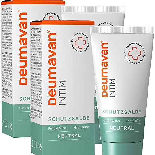 Deumavan Natur Schutzsalbe, Spar-Set 2x50ml, zum täglichen Intimschutz für sie und ihn auf neuem Niveau. Hormonfrei.