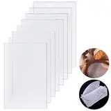 STCRERAG 8 Stück Plastic Canvas Sheets Weich Dauerhaft Kunststoff Mesh Canvas 32 * 21cm Plastic Canvas Weiß Mesh Canvas Kit Kunststoff Leinwand Zur Herstellung von Tasche Lesezeichen Untersetzern