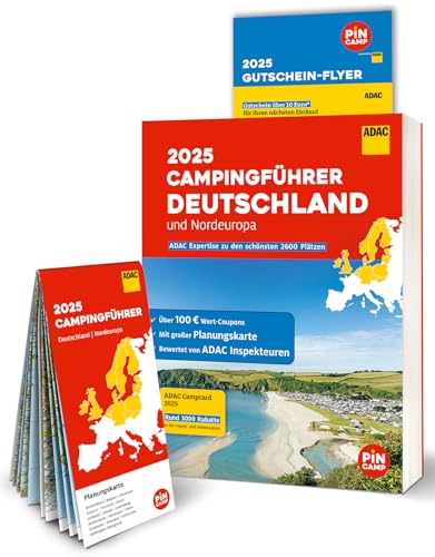 ADAC Campingführer Deutschland/Nordeuropa 2025: Mit ADAC Campcard und Planungskarten