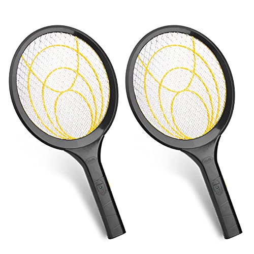 [2-Pack] mafiti Elektrische Fliegenklatsche,Insektenvernichter mit Herausnehmbaren Batterien Insekten Mörder Frei von Giftstoffen und Gerüchen Ideal für Drinnen und Draußen
