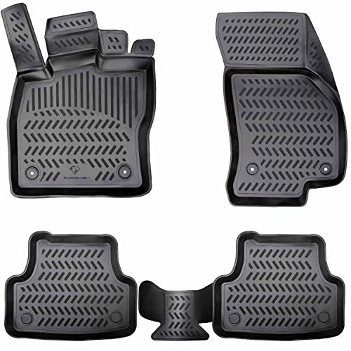 Design 3D Gummimatten Set für Subaru XV ab 2011| Hoher 5cm Rand