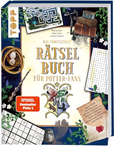 Das inoffizielle Harry Potter-Rätselbuch. Über 100 Quizfragen, Bilderrätsel, Labyrinthe und mehr zu den bekannten Büchern und Filmen: Das neue Buch von Influencerin Marisa Hart und Tochter Lillian