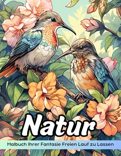 Natur Malbuch: Malvorlage „Natur“, Eine Ruhige Reise Durch Die Schönheit Der Natur