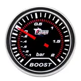 ETOPARS Universelle Auto Ladedruckanzeige 2Zoll 52mm Auto Turbo Boost Messgerät Bar Boost Zeiger Anzeige Weiß Lichtanzeige Boost Instrument Rauchtönung Len