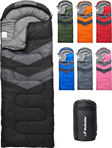 MalloMe Schlafsack Outdoor - Schlafsack Erwachsene und Kinder - Schlafsack Winter, Schlafsäcke, Camping Sleeping Bag, Deckenschlafsack - Winterschlafsack - Leicht, Tragbar, Warm, Deckenschlafsäcke