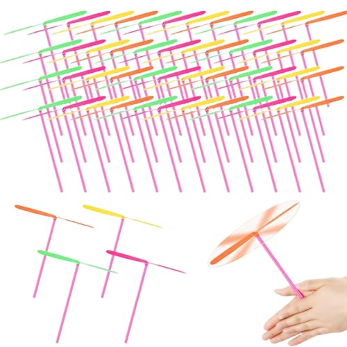Ancsttu 30 Stück Libellen Spielzeug, Propeller Spielzeug Kinder, 17cm Bunt Lustiger Propellerspiel Für Junge, Mädchen