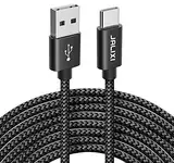 JALIXI USB C Ladekabel 3M, Lang PS5 Controller Kabel Schnellladung Geflochtenes Nylon Kompatibel mit Playstation 5, Xbox Serie X S, Schwarz