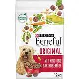 Beneful Original Hundefutter trocken, mit Rind und Gartengemüse, 1er Pack (1 x 12kg)