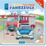 TRÖTSCH - Mein erstes Puzzlebuch "Fahrzeuge" | Farbenfrohes Kinderbuch mit lustigen Reimen und großen Puzzleteilen. Interaktives Kinderbuch zum gemeinsamen Vorlesen, Spielen und Staunen | Ab 1 Jahr